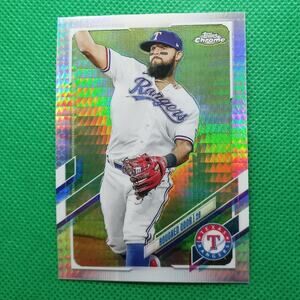 Rougned Odor #3 Prizm Refractor Topps Chrome 2021 Texas Rangers